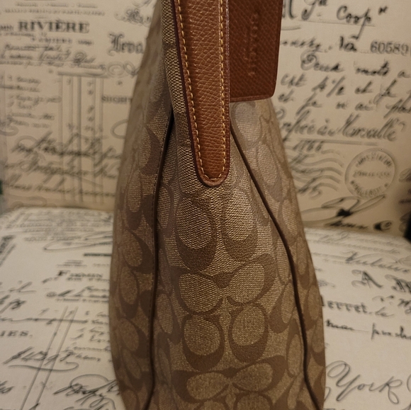 Coach Celeste Convertible Hobo In Signature Coated Canvas - Picture 8 of 16